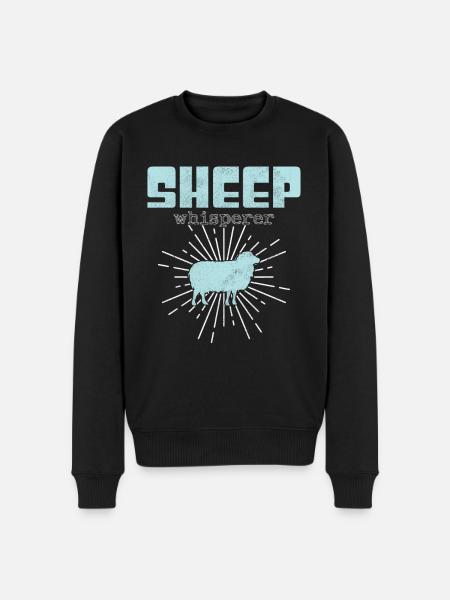 Sheep Whisperer - Men's Premium Organic Jumper - black
