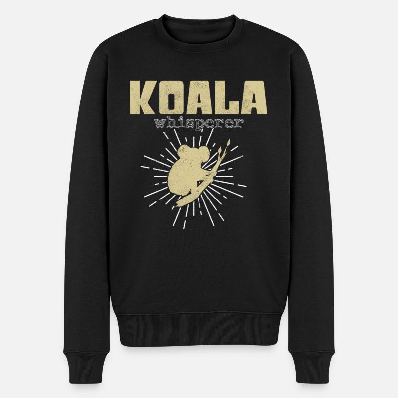 Chuchoteur de koala - Pull Premium bio Homme - noir