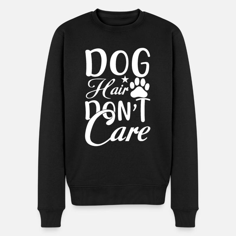 Hundehaare egal - Männer Premium Bio Pullover - Schwarz