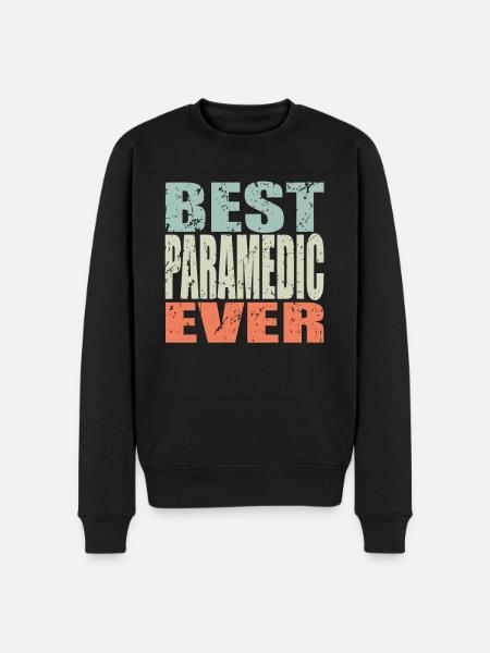 Best paramedic ever - Men's Premium Organic Jumper - black