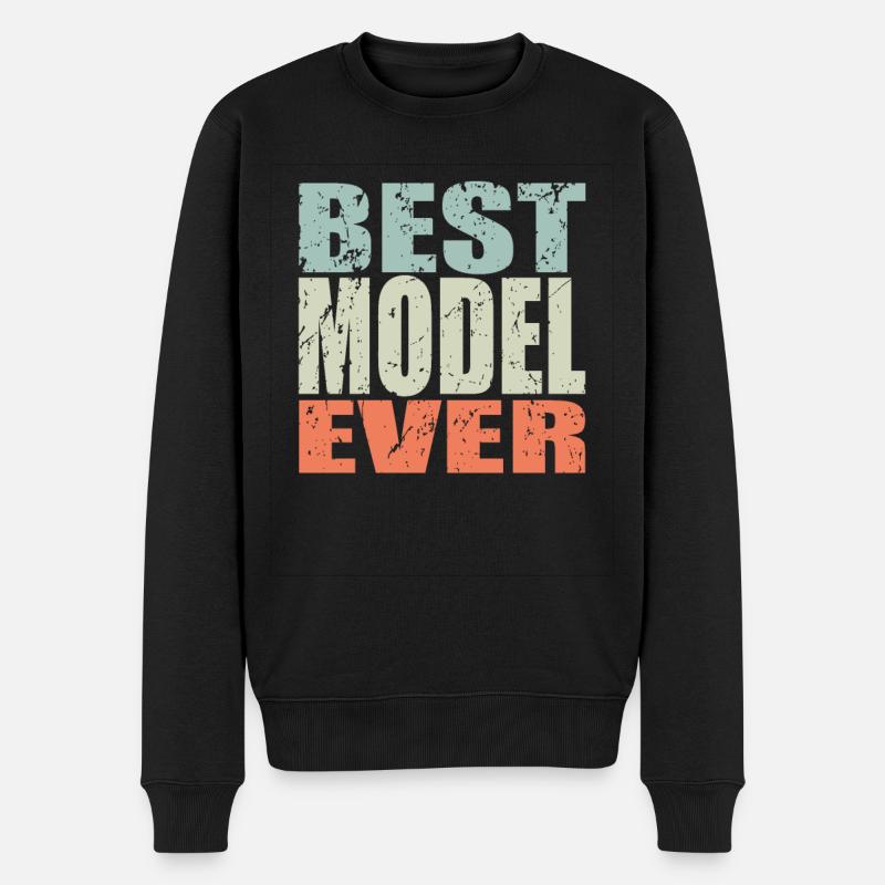 Best Model ever Model Geschenk - Männer Premium Bio Pullover - Schwarz