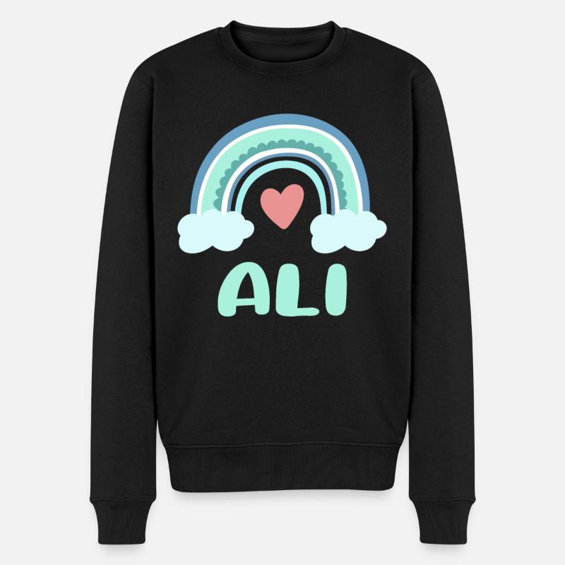 Ali Nom Rainbow Baby - Pull Premium bio Homme - noir