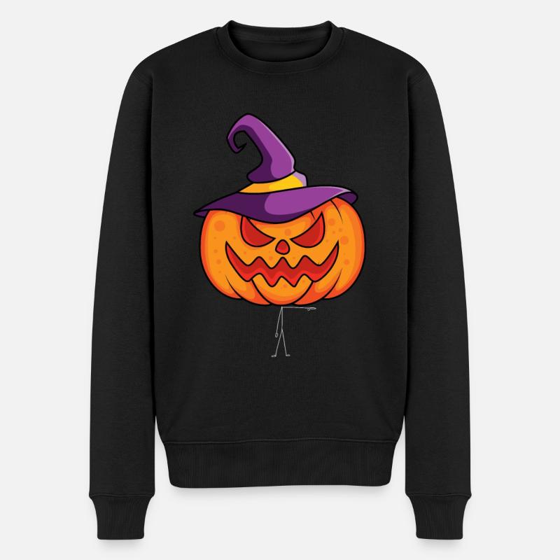 Citrouille Halloween Citrouille - Pull Premium bio Homme - noir