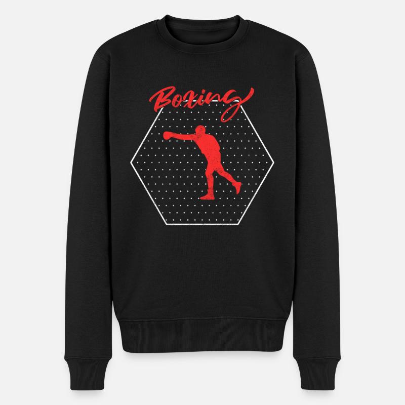 Boxen - Männer Premium Bio Pullover - Schwarz