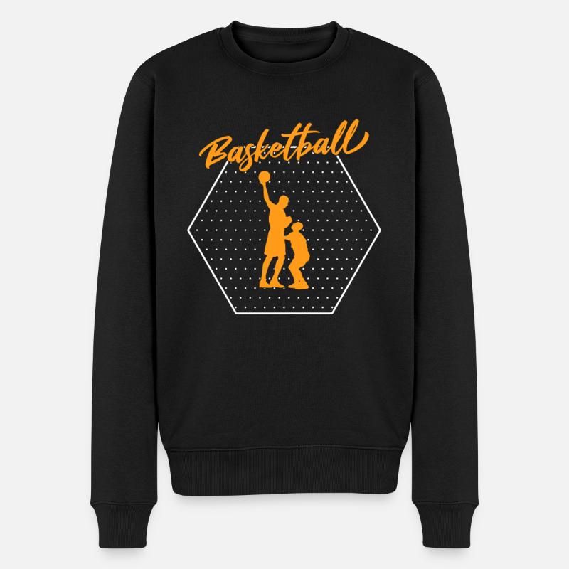 Basket-ball - Pull Premium bio Homme - noir