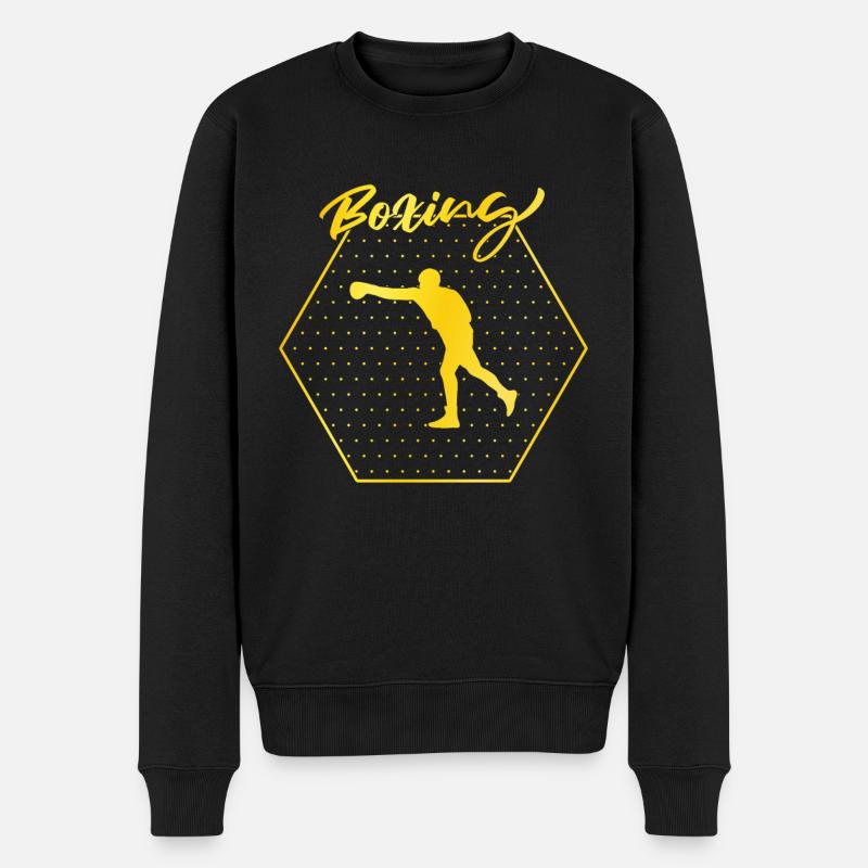 Boxen - Männer Premium Bio Pullover - Schwarz