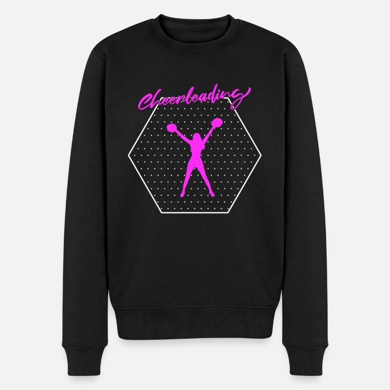 cheerleading - Pull Premium bio Homme - noir