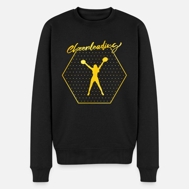 cheerleading - Pull Premium bio Homme - noir