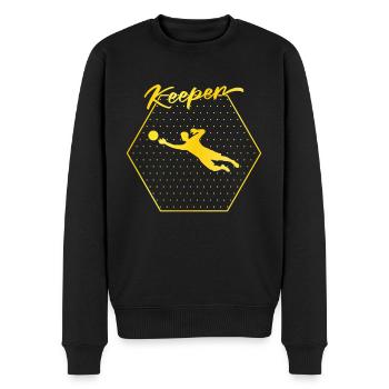 Gardien de but - Pull Premium bio Homme - noir - Devant - Nico (187cm)