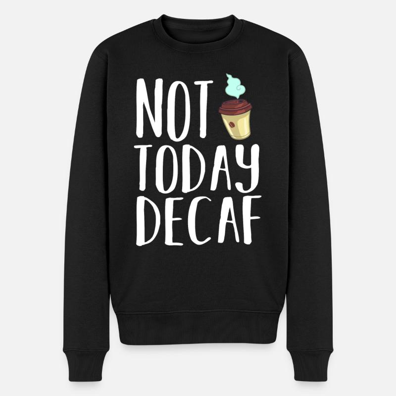 Café décaféiné Caféine Sans caféine - Pull Premium bio Homme - noir