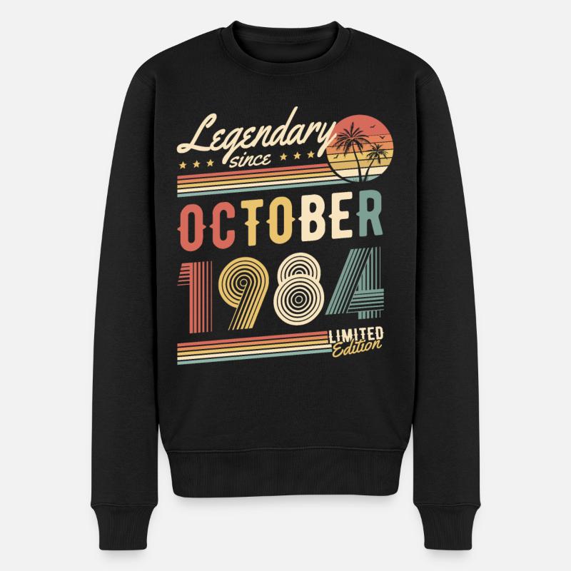 Legendary Since October 1984 Limited Edition - Männer Premium Bio Pullover - Schwarz