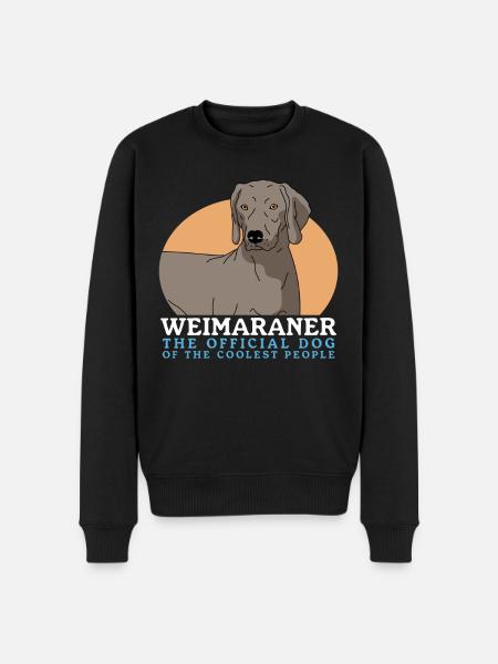 Weimaraner Dog Owner Dog Gift - Men's Premium Organic Jumper - black