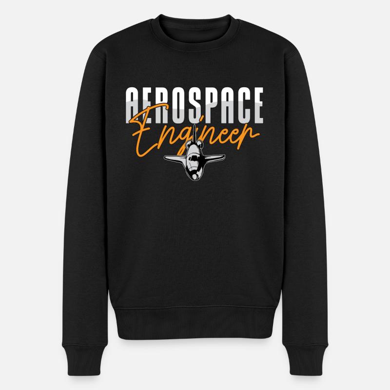 Aerospace Engineer Engineering Rocket Science - Männer Premium Bio Pullover - Schwarz