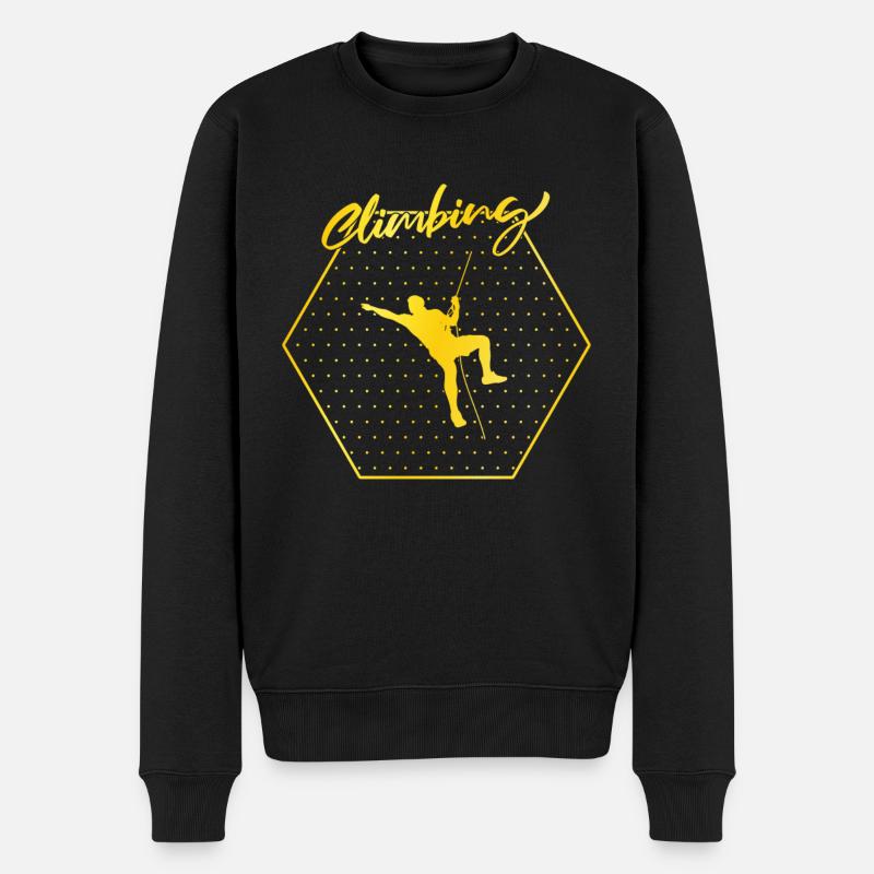 Grimper - Pull Premium bio Homme - noir