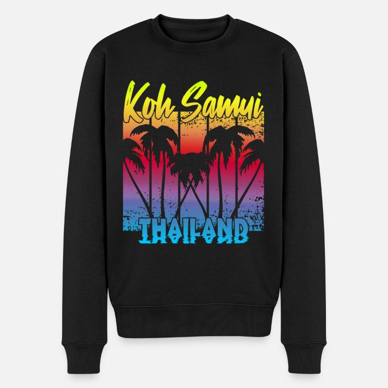 Koh Samui Thaïlande - Pull Premium bio Homme - noir