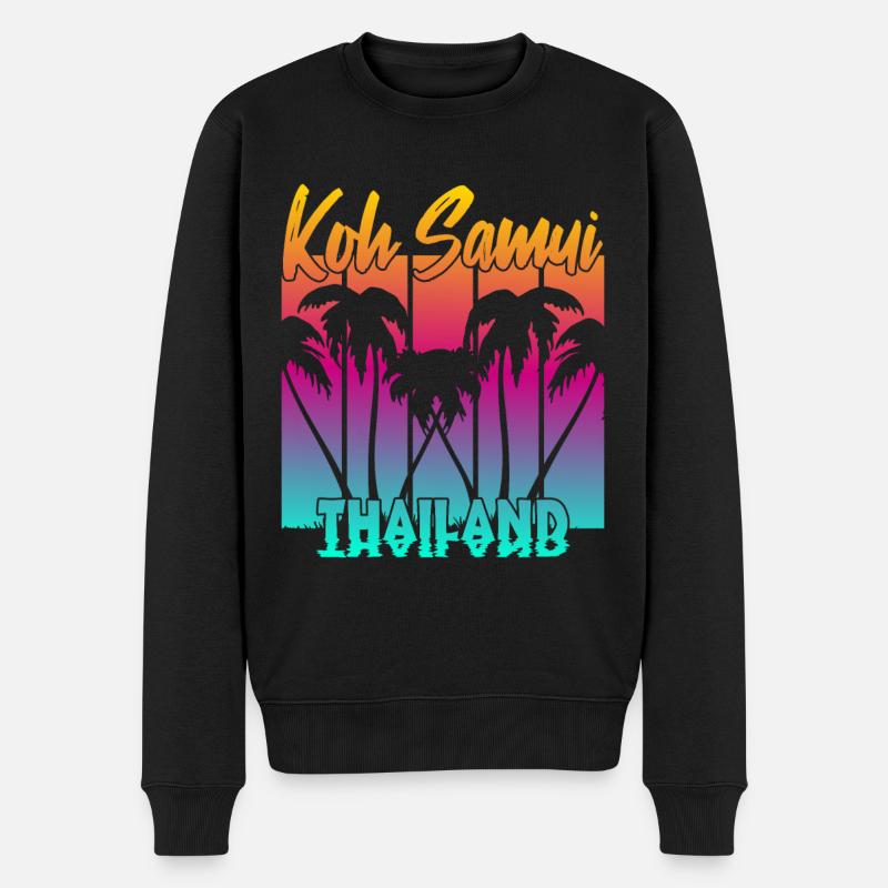 Koh Samui Thailand - Männer Premium Bio Pullover - Schwarz