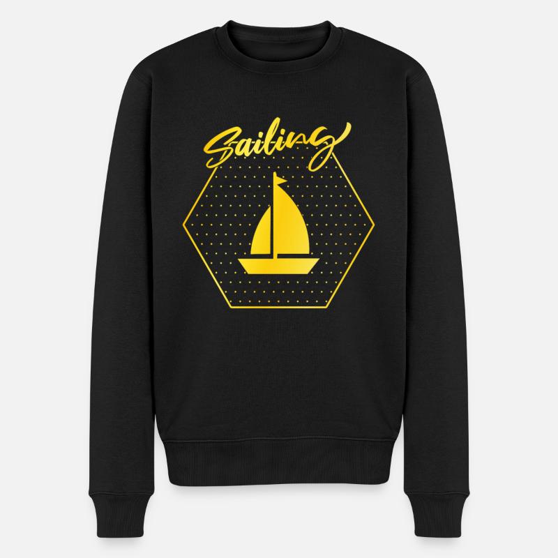 Voile - Pull Premium bio Homme - noir