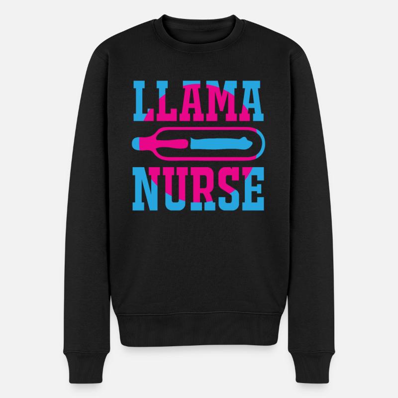 KRANKENSCHWESTER Pflegerin - Männer Premium Bio Pullover - Schwarz