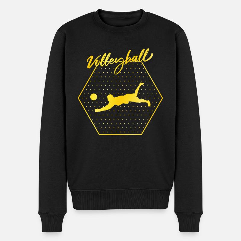 Volley-ball - Pull Premium bio Homme - noir