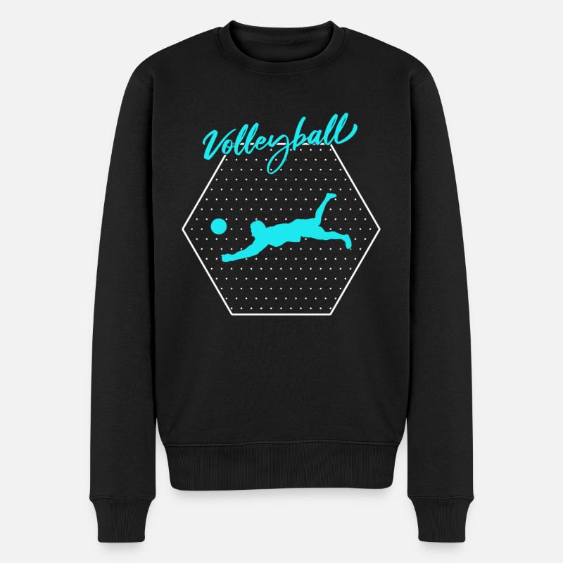 Volley-ball - Pull Premium bio Homme - noir