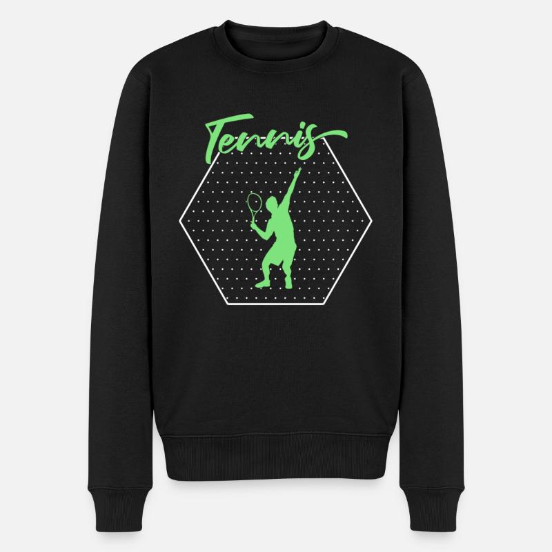 Tennis - Pull Premium bio Homme - noir
