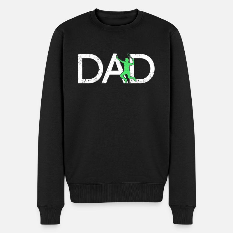 Badminton Papa - Pull Premium bio Homme - noir