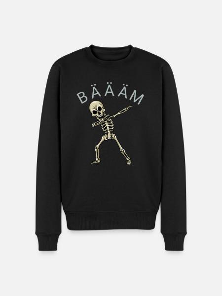 Dabbing Skelett Gerippe Geschenk Dab - Männer Premium Bio Pullover - Schwarz