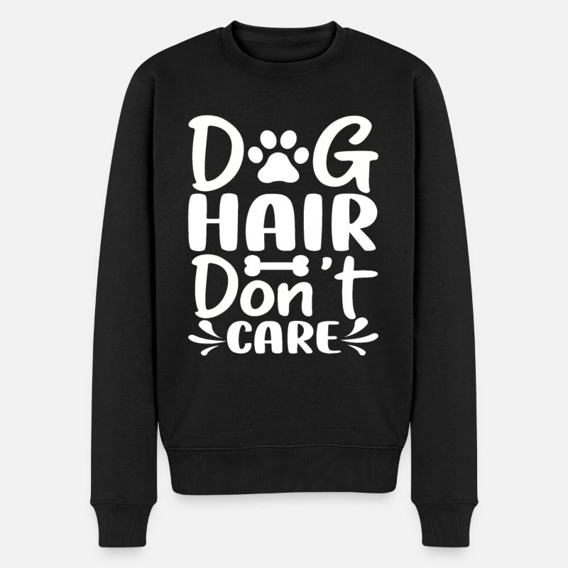 Hundehaare egal - Männer Premium Bio Pullover - Schwarz