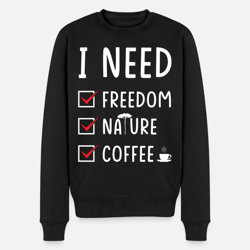 Liberté Nature Café - Pull Premium bio Homme - noir