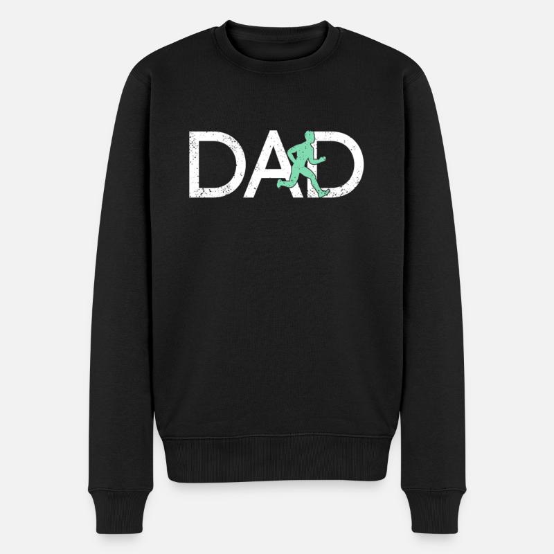 Jogging Papa - Pull Premium bio Homme - noir