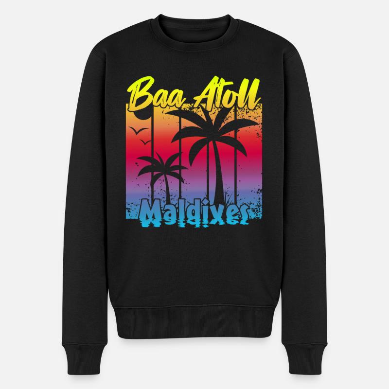 Baa Atoll Maldives - Pull Premium bio Homme - noir