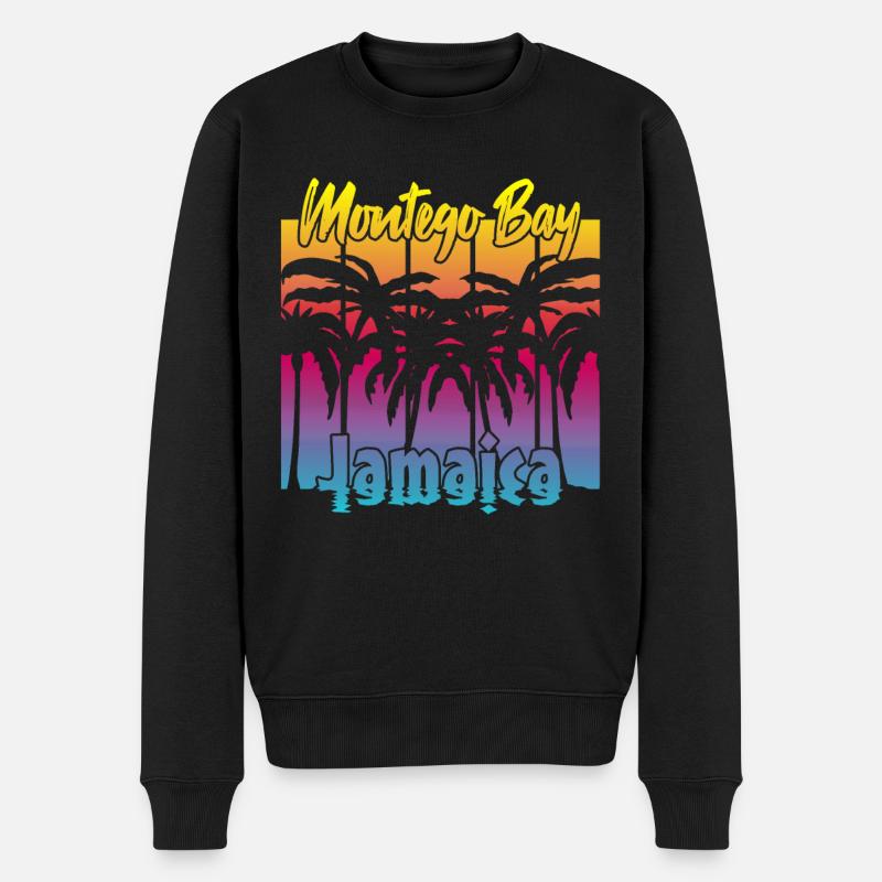 Montego Bay Jamaïque - Pull Premium bio Homme - noir