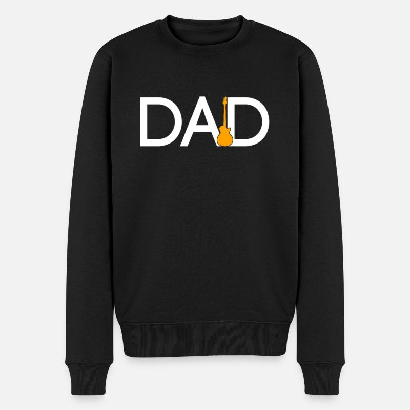 papa rock - Pull Premium bio Homme - noir