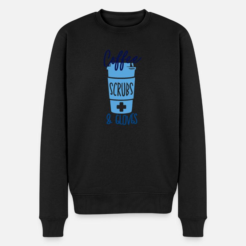 KRANKENSCHWESTER Pflegerin - Männer Premium Bio Pullover - Schwarz