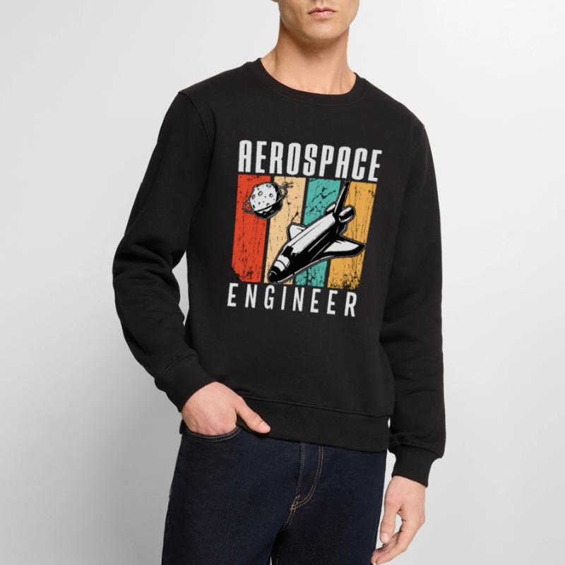Aerospace Engineer Rocket Space Engineering Retro Männer Premium Bio Pullover