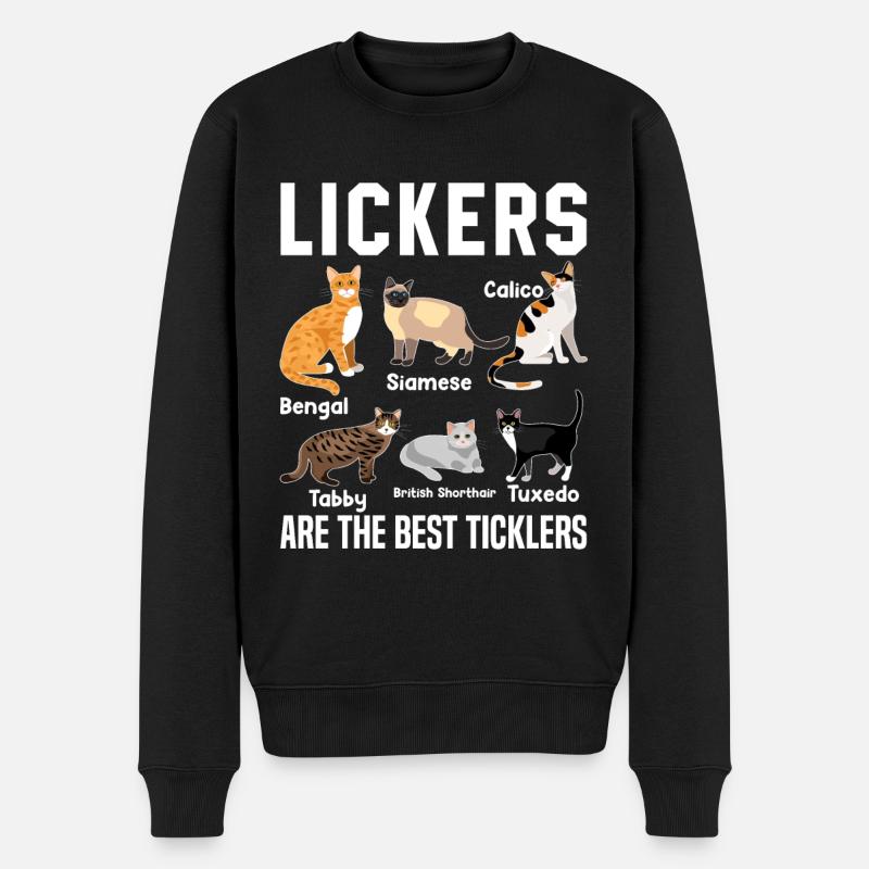 Funny Lickers est le meilleur chat Kitzler - Pull Premium bio Homme - noir