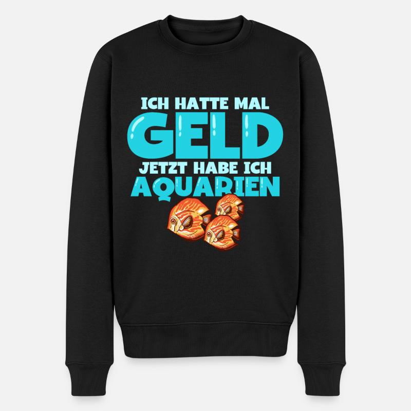 Aquarianer - Männer Premium Bio Pullover - Schwarz