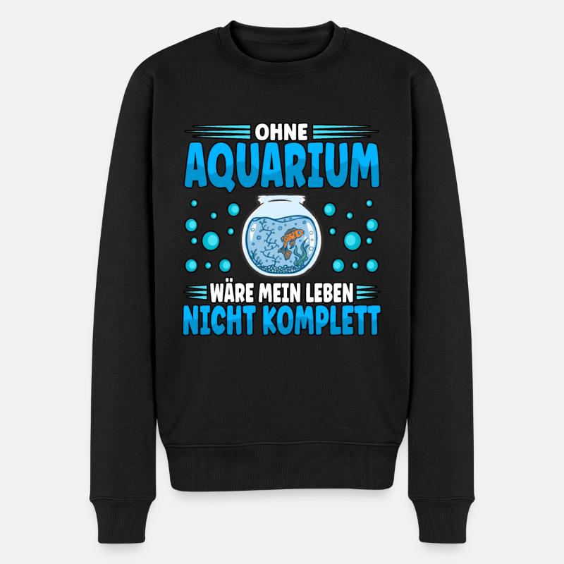 Aquarianer - Männer Premium Bio Pullover - Schwarz