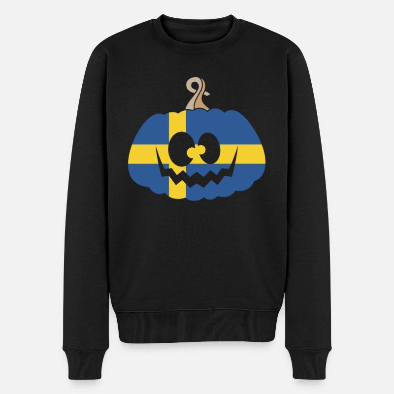 Hongrie Halloween Citrouille - Pull Premium bio Homme - noir