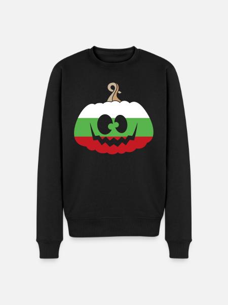 Hungary Halloween Pumpkin - Men's Premium Organic Jumper - black