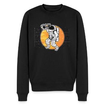 Astronomie Music Lover Radio Space Universe Galaxy - Pull Premium bio Homme - noir - Devant - Nico (187cm)