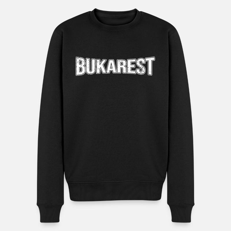 Bucarest - Pull Premium bio Homme - noir
