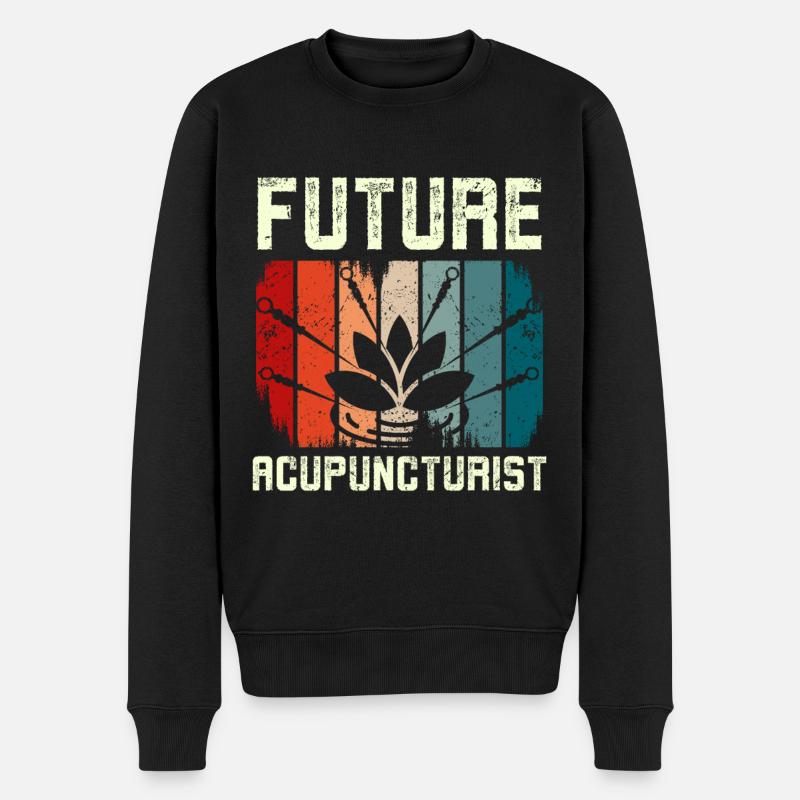 Futur acupuncteur - Pull Premium bio Homme - noir