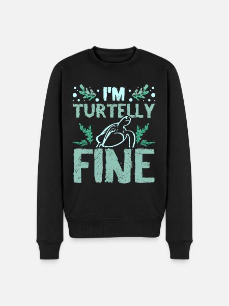 I'm turtelly fin - Men's Premium Organic Jumper - black