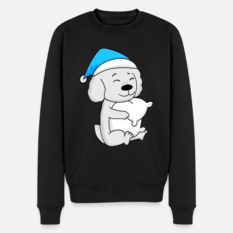 Hund Hunderasse Malteser - Männer Premium Bio Pullover - Schwarz