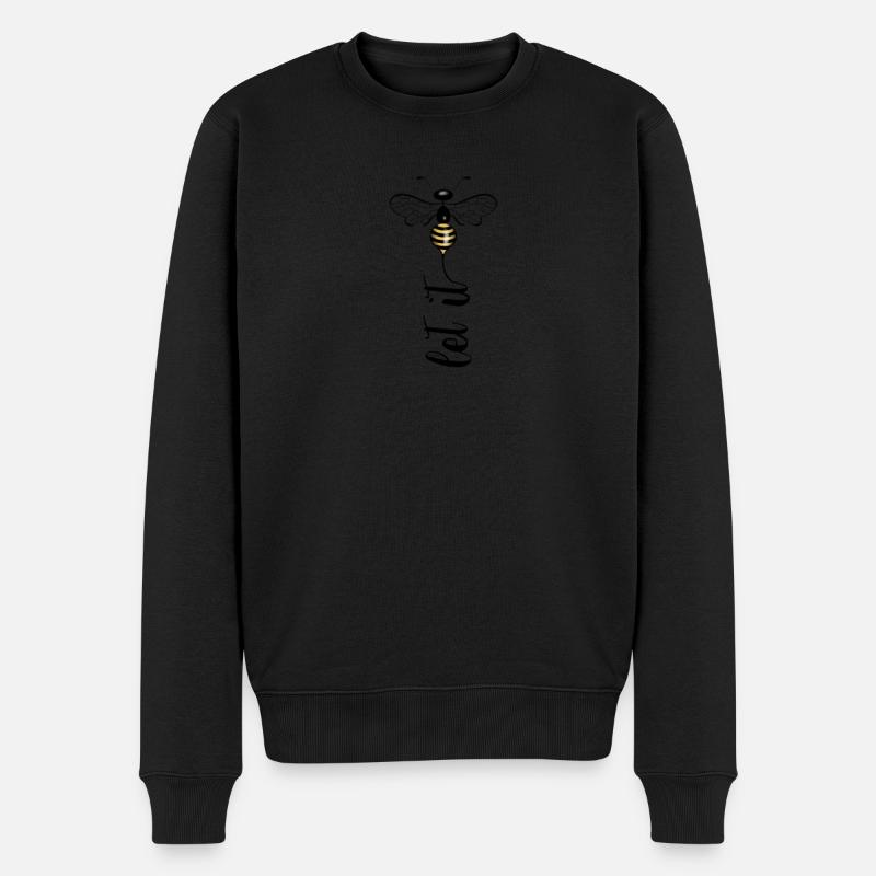 Laissez-le s’abeille - Pull Premium bio Homme - noir
