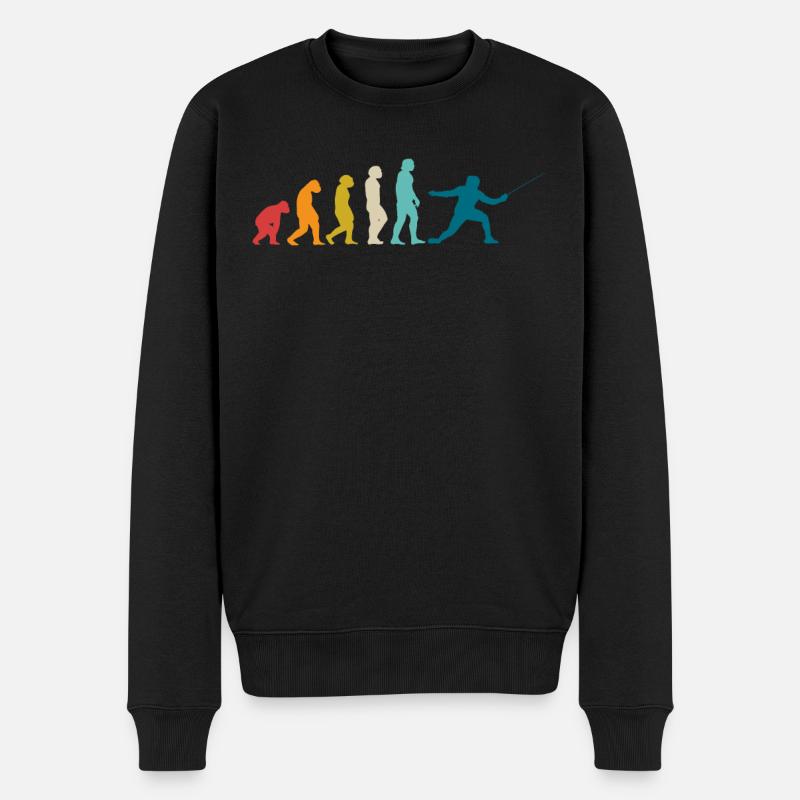 escrime - Pull Premium bio Homme - noir