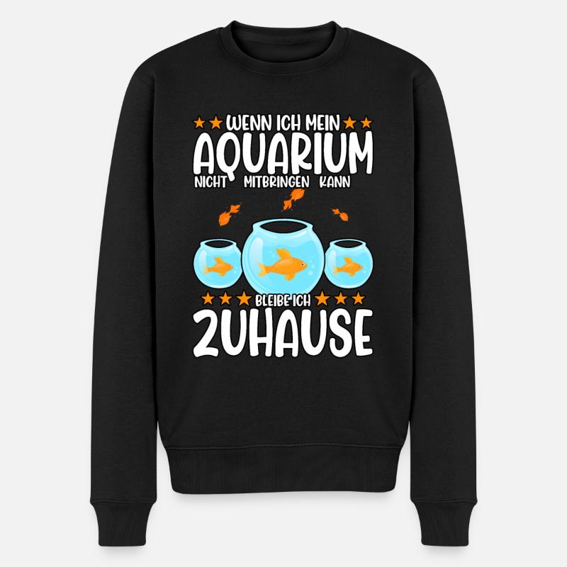Aquarianer - Männer Premium Bio Pullover - Schwarz