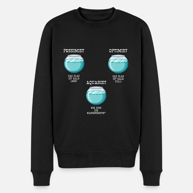 Pessimist Optimist Aquariophile Aquariophile - Pull Premium bio Homme - noir