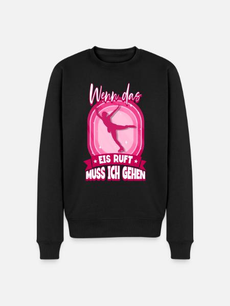 Eislaufen - Männer Premium Bio Pullover - Schwarz